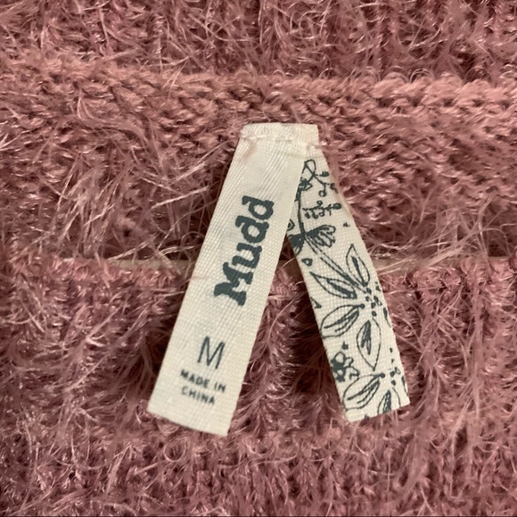 Mudd Soft Pink Cozy Wiskers Sweater M - Picture 2 of 7